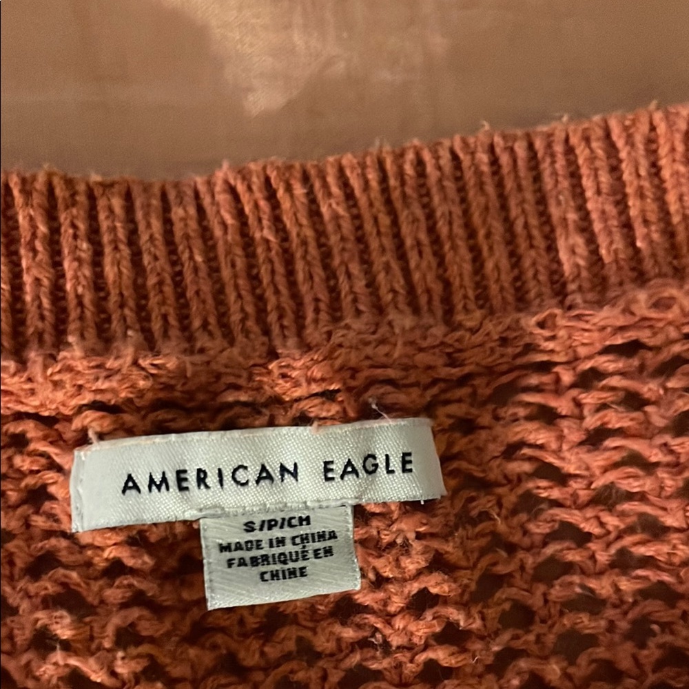 American Eagle Outfitters Brown Chunky Knit Sweater
